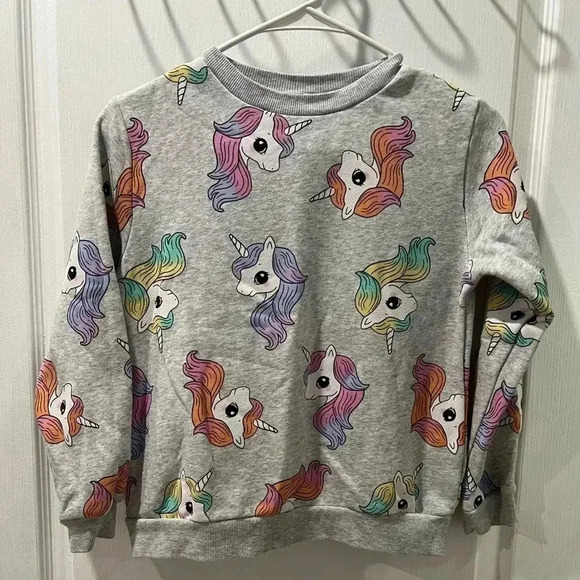 H&M PRINTED SWEATSHIRT (Size 8/10) - Picture 2 of 5